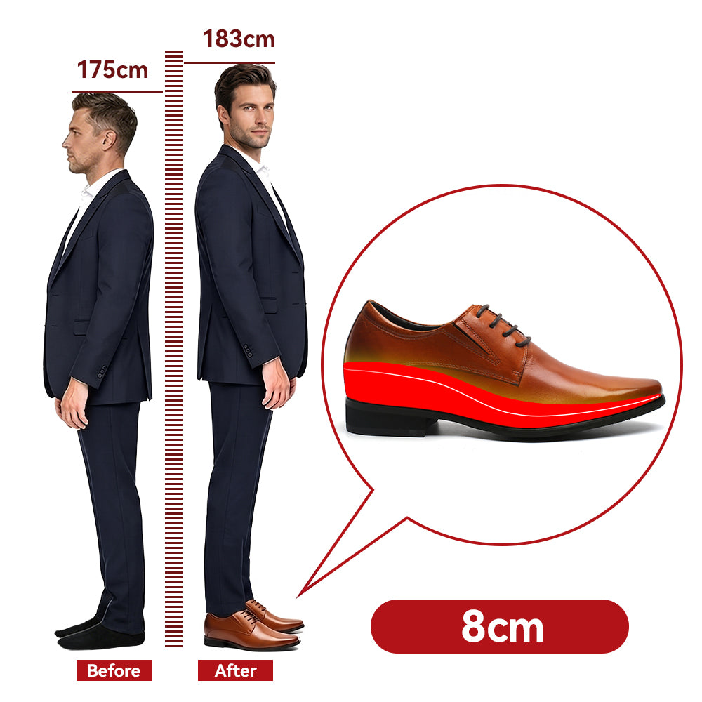 SCARPE RIALZANTI ANTONIO +8 CM