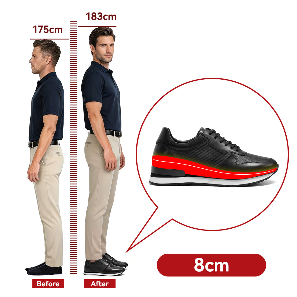 SCARPE RIALZANTI BASSO +8 CM