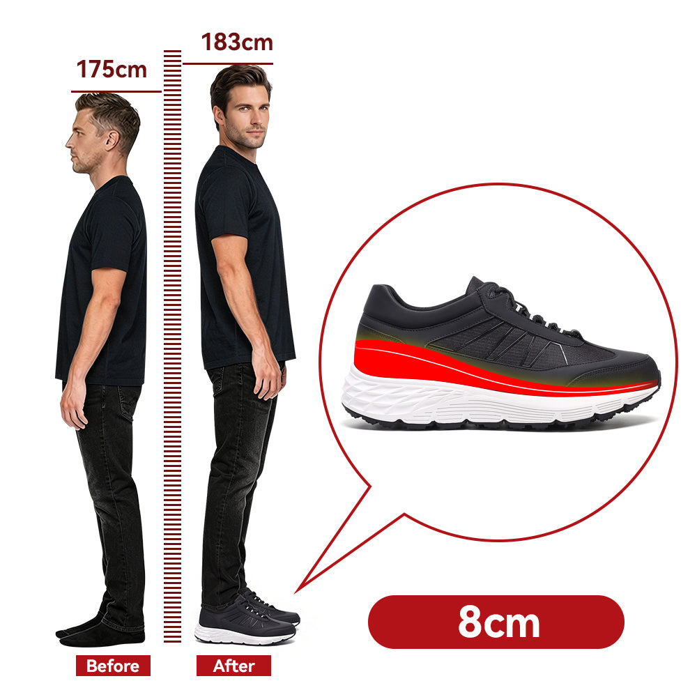 SCARPE RIALZANTI CARMELO +8 CM