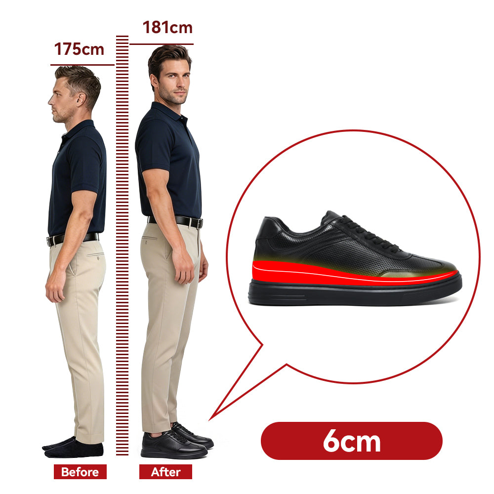 SCARPE RIALZANTI ELIO +6 CM