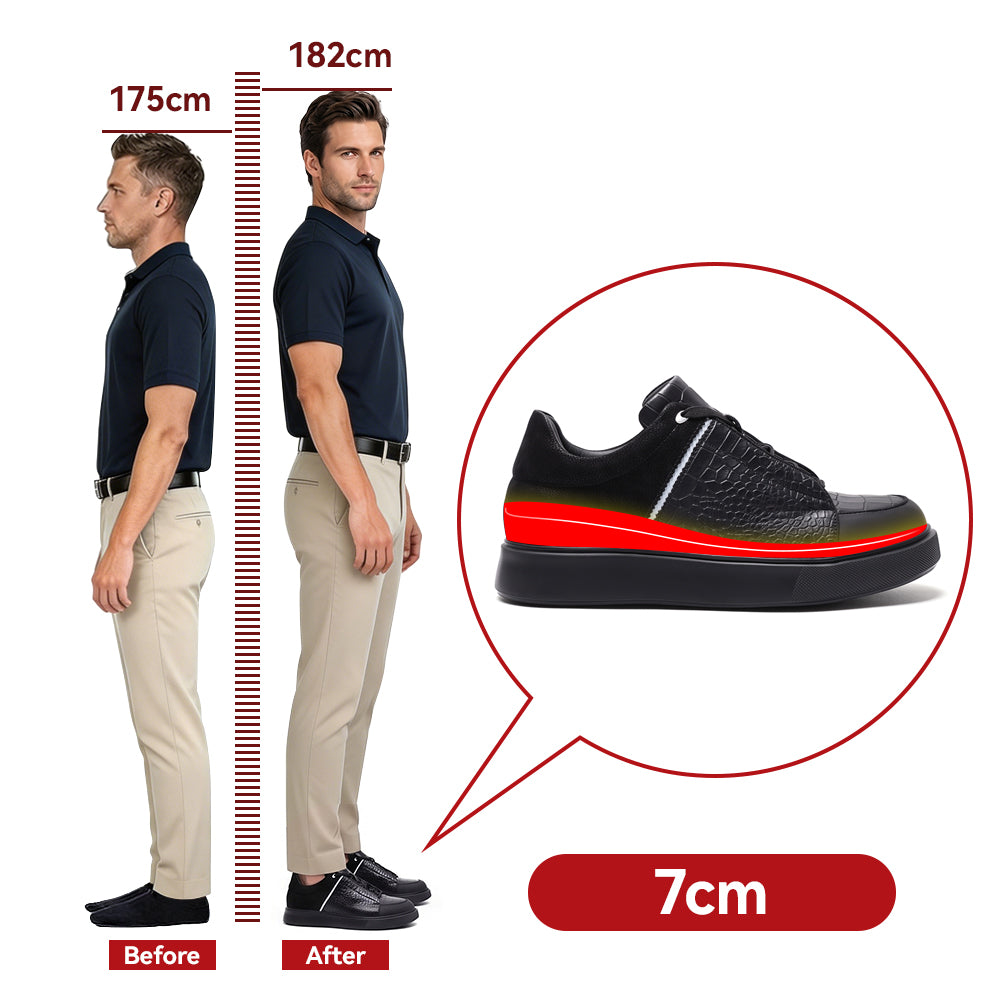 SCARPE RIALZANTI GIANLUCA +7 CM