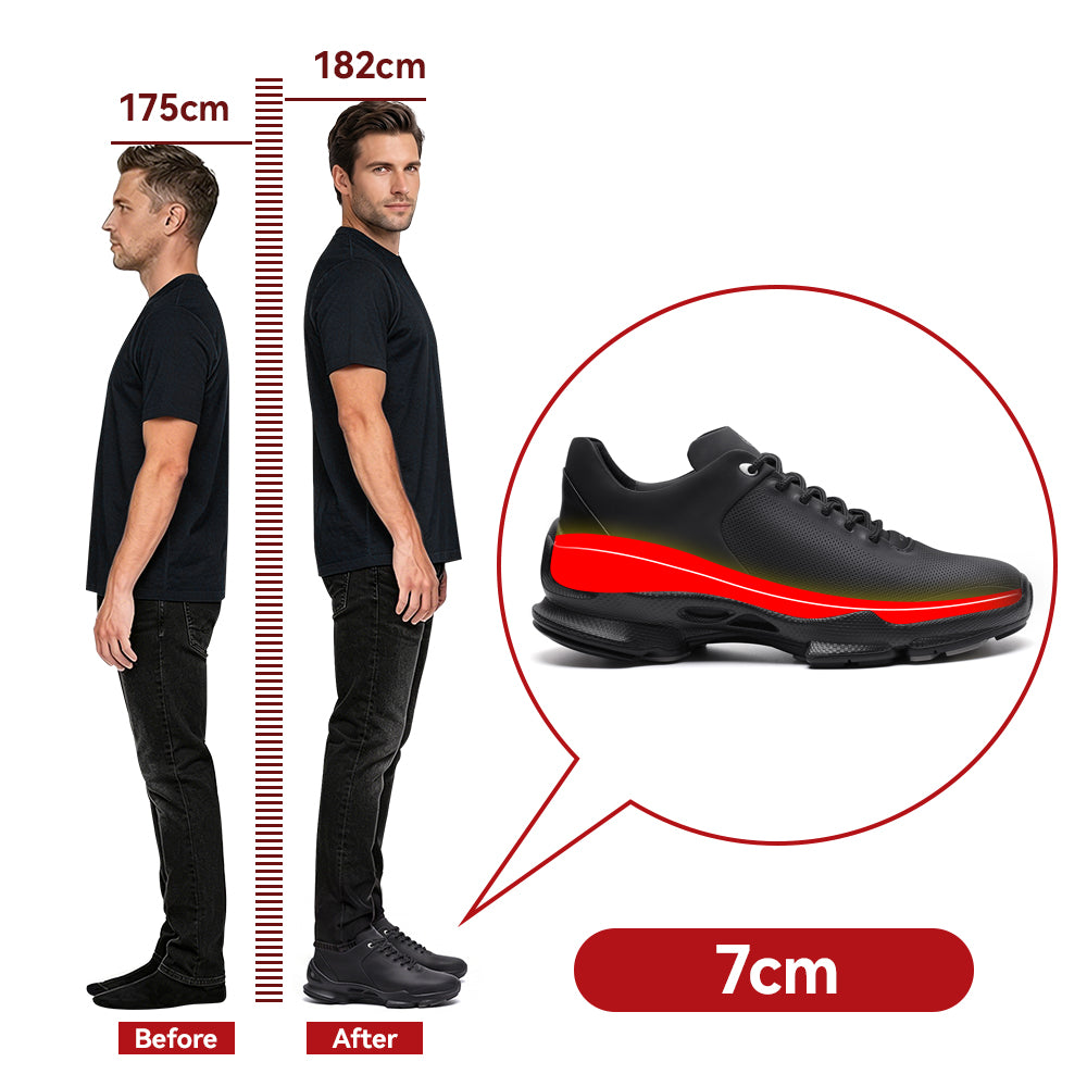 SCARPE RIALZANTI LEOPOLDO +7 CM