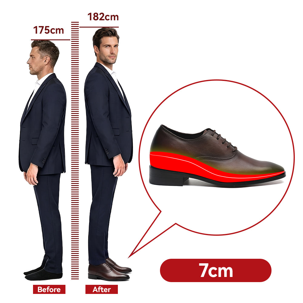 SCARPE RIALZANTI PAOLO +7 CM