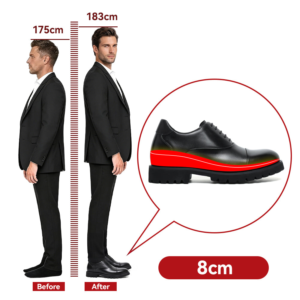 SCARPE RIALZANTI PLACIDO +8 CM