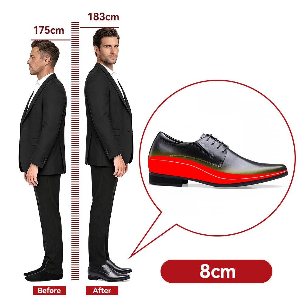 SCARPE RIALAZANTI ROSSI +8 CM