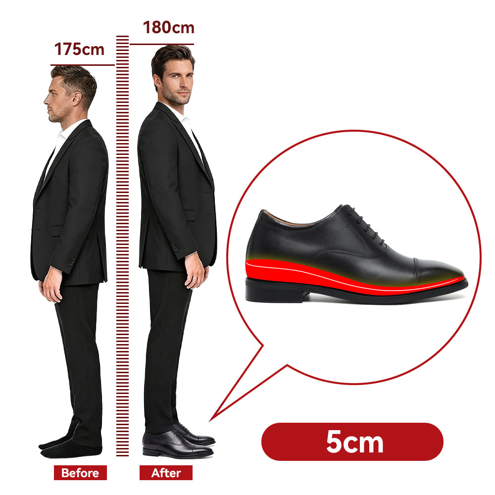 SCARPE RIALZANTI OTTAVIO +5 CM