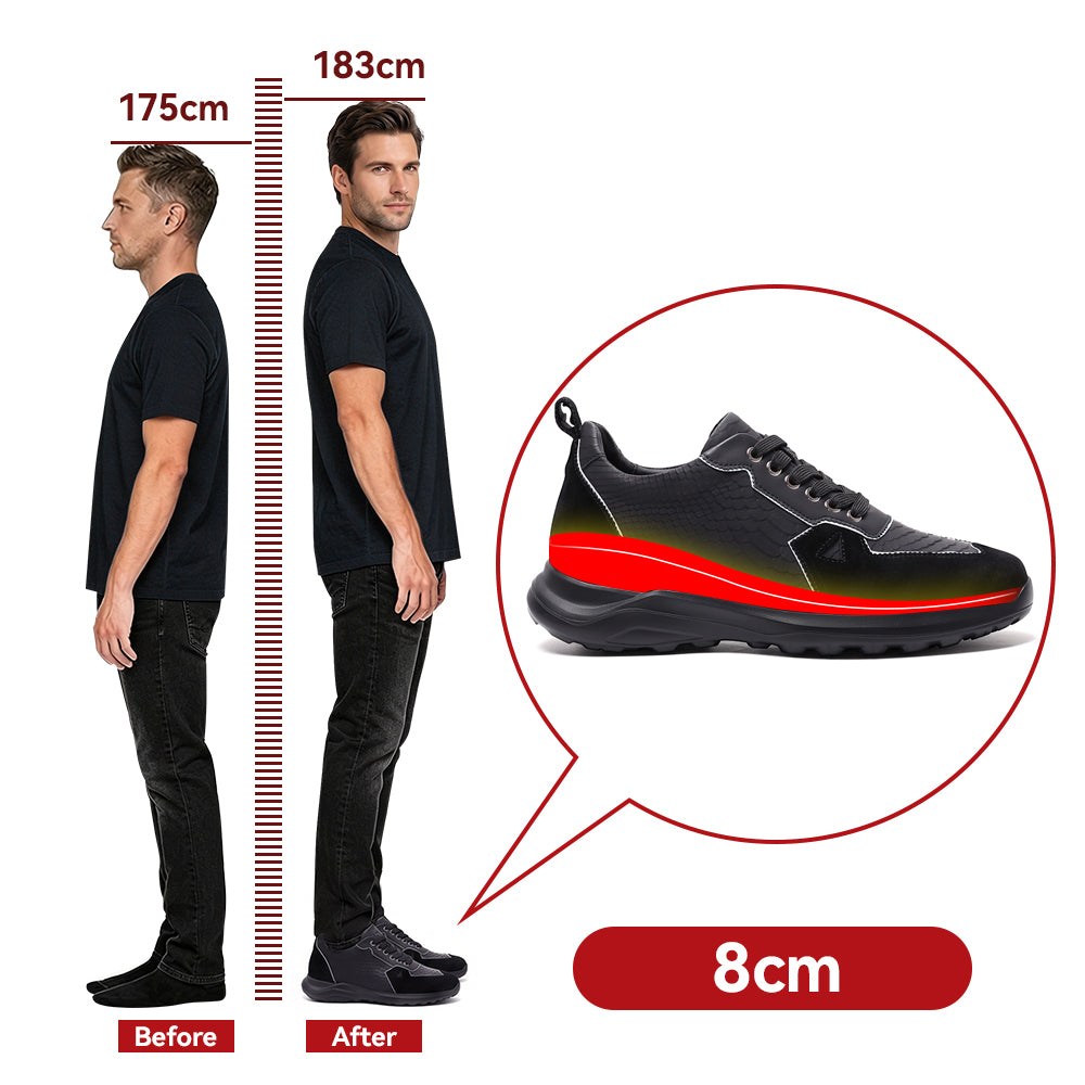 SCARPE RIALZANTI SEVERINO +8 CM
