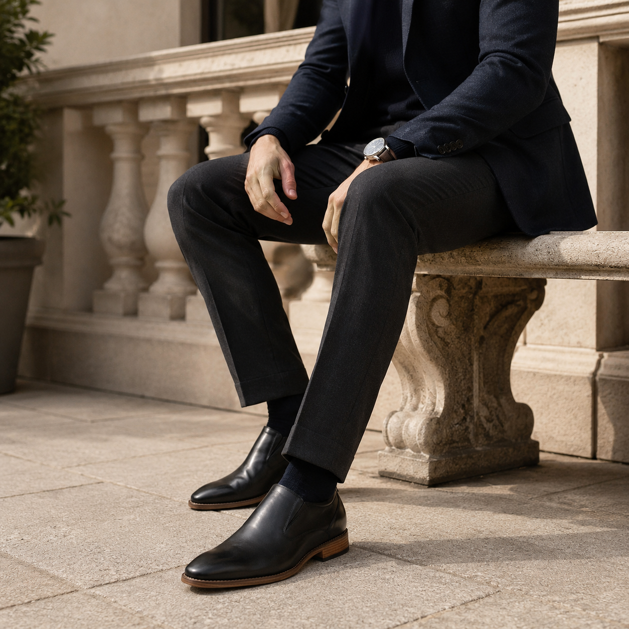 SCARPE RIALZANTI OLIVIERO +7 CM