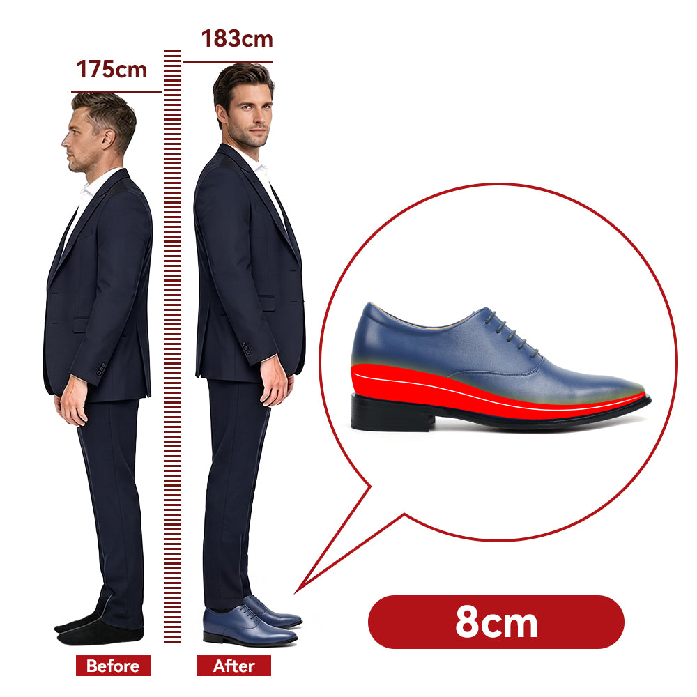 SCARPE RIALZANTI ADRIANO +8 CM