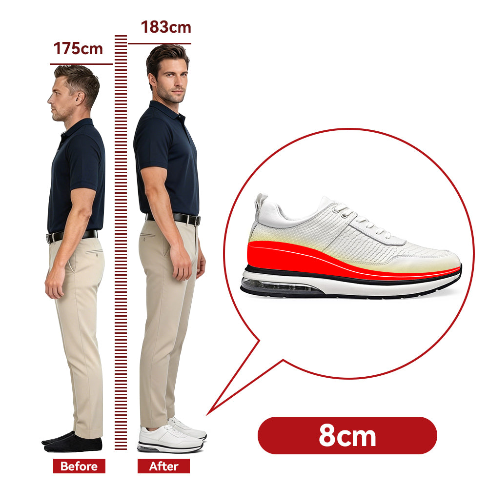 SCARPE RIALZANTI ARTURO +8 CM