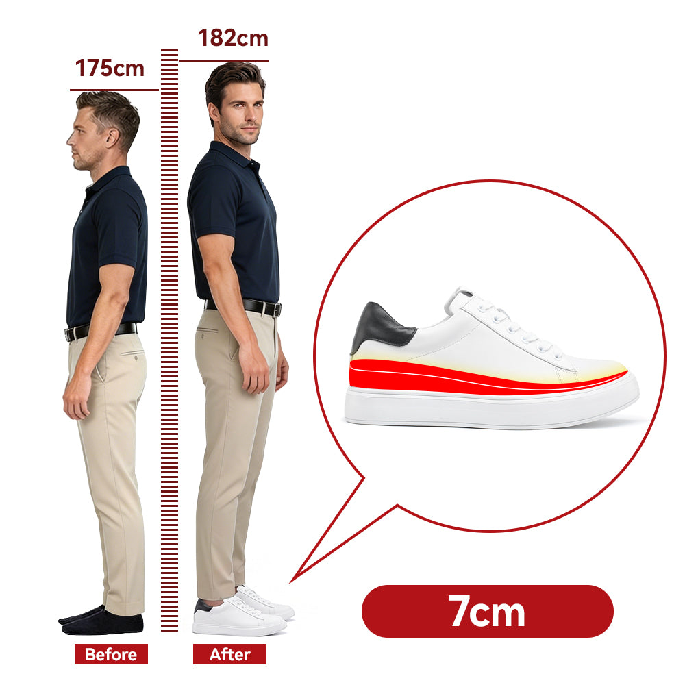 SCARPE RIALZANTI CLAUDIO +7 CM