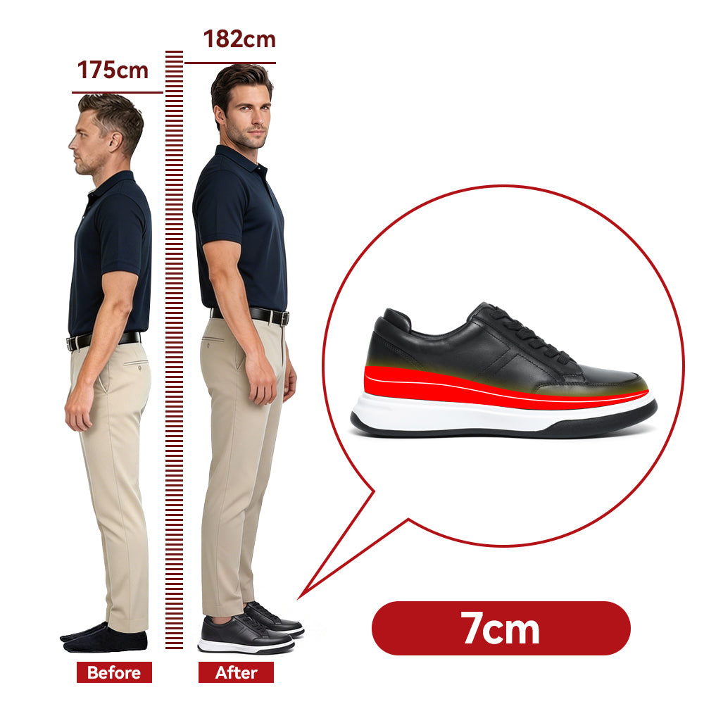 SCARPE RIALZANTI GENARO +7 CM