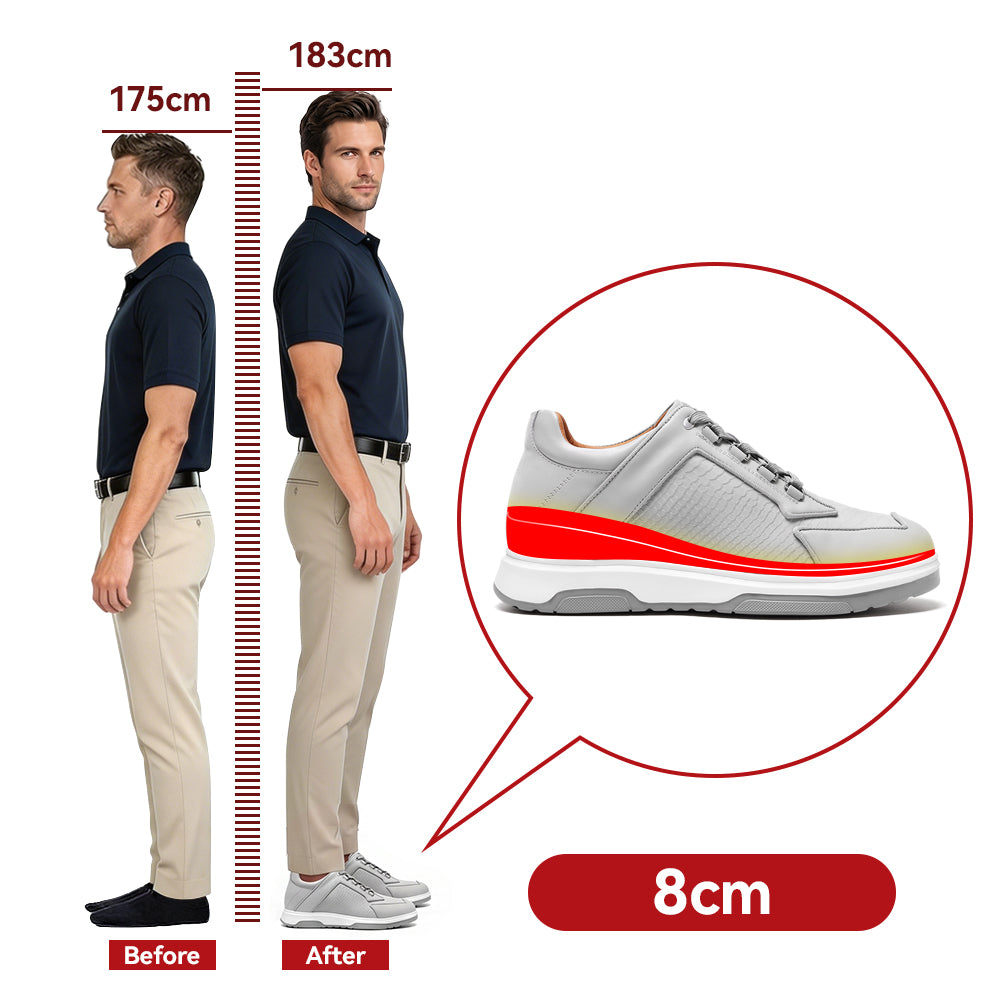 SCARPE RIALZANTI LIVIO +8 CM
