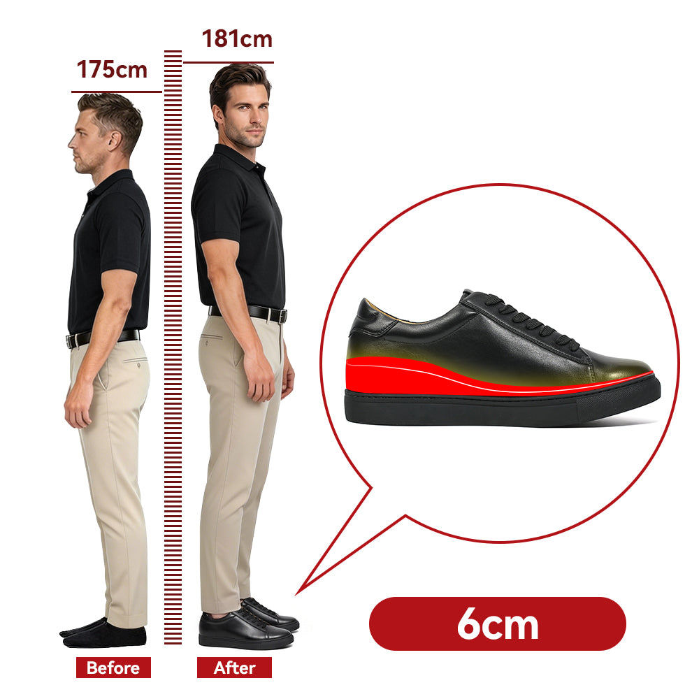 SCARPE RIALZANTI MASSIMO +6 CM