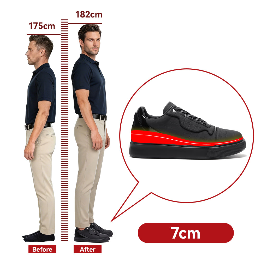 SCARPE RIALZANTI NEREO +7 CM