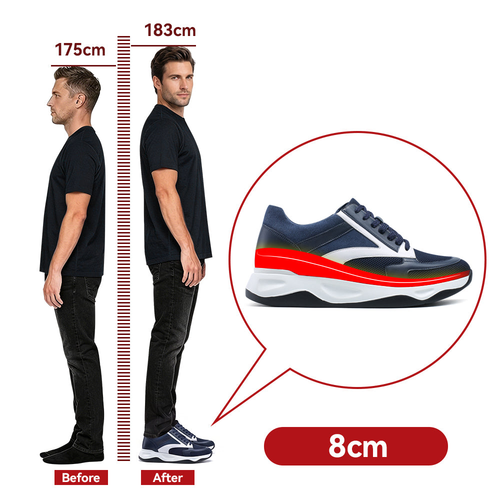 SCARPE RIALZANTI RICARDO +8 CM
