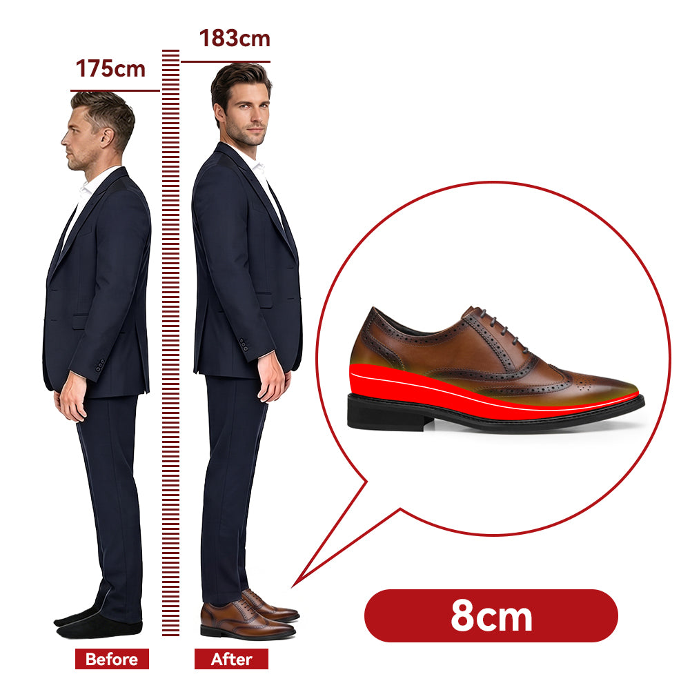 SCARPE RIALZANTI ROBERTO +8 CM