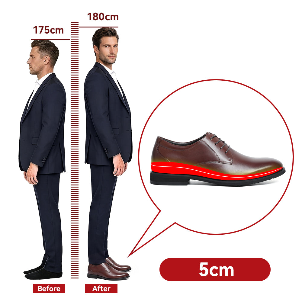 SCARPE RIALZANTI TITO +5 CM